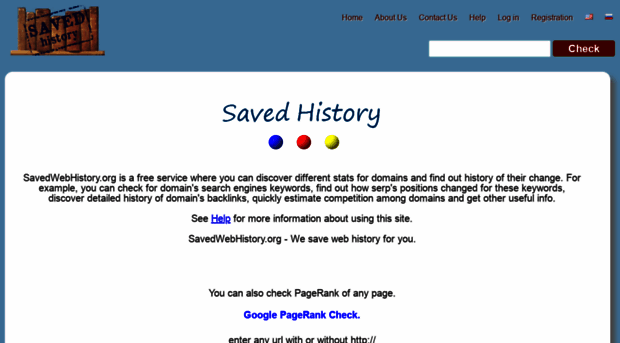 savedwebhistory.com