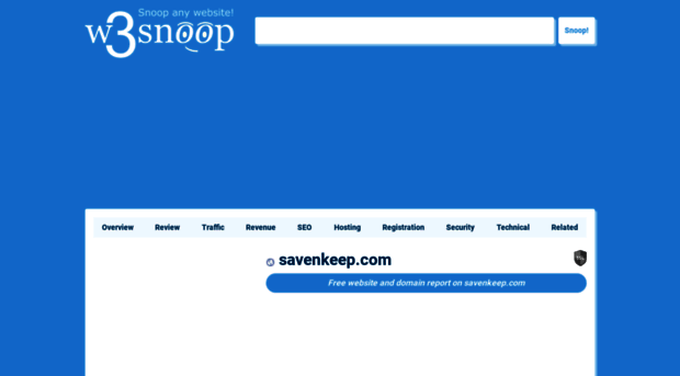 savenkeep.com.w3snoop.com