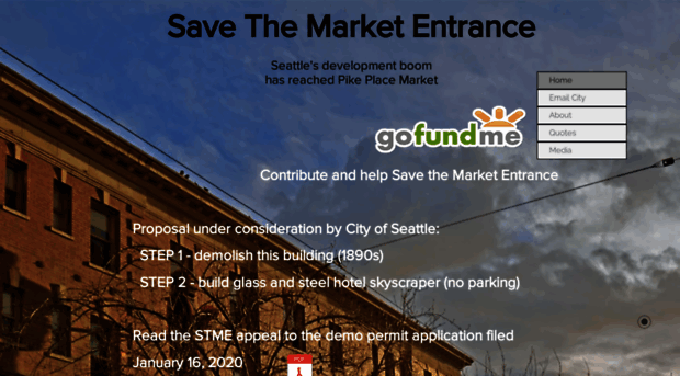 savethemarketentrance.org