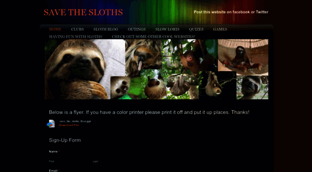 savetheslothsnow.weebly.com