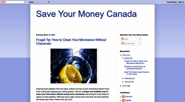 saveyourmoneycanada.blogspot.com