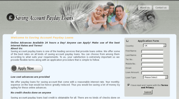 savingaccountpaydayloans.org.uk