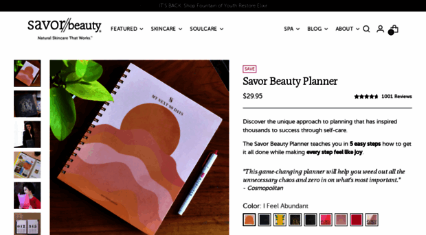 savorbeautyplanner.com