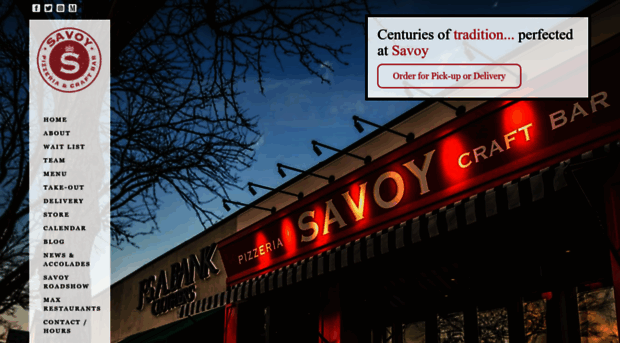 savoypizzeria.com