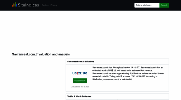 savransaat.com.tr.siteindices.com