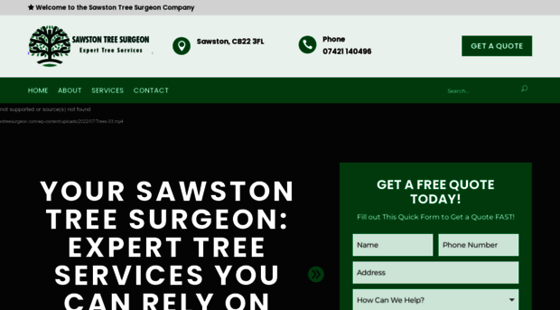 sawstontreesurgeon.com