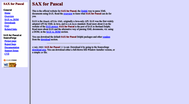 saxforpascal.sourceforge.net