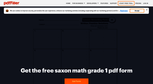 saxon-math-lesson-form.pdffiller.com