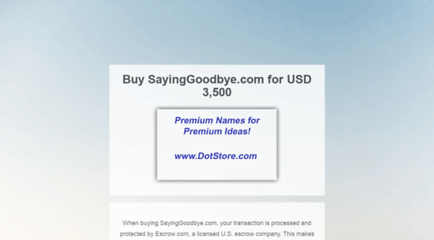 sayinggoodbye.com