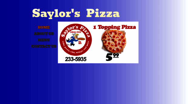 saylorspizza.com