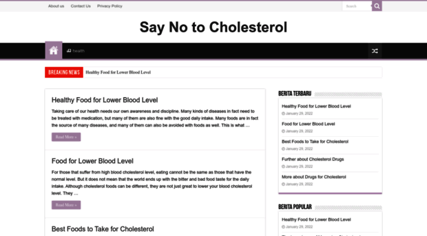 saynotocholesterol.com