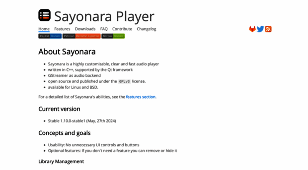 sayonara-player.com