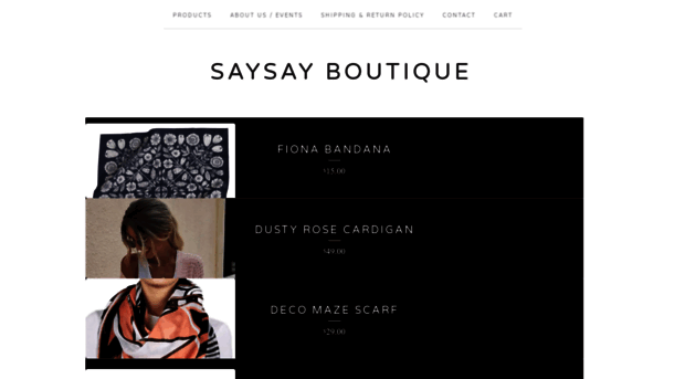 saysayboutique.bigcartel.com