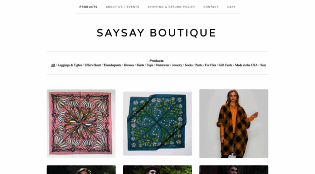 saysayboutique.com