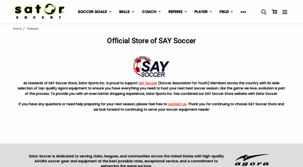 saysoccerstore.com