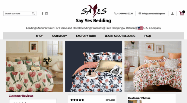 sayyesbedding.com