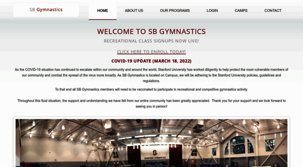 sbgymnastics.com