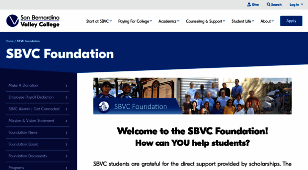 sbvcfoundation.org