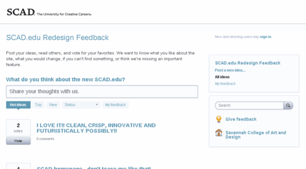 scad.uservoice.com