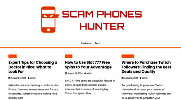 scamphoneshunter.com