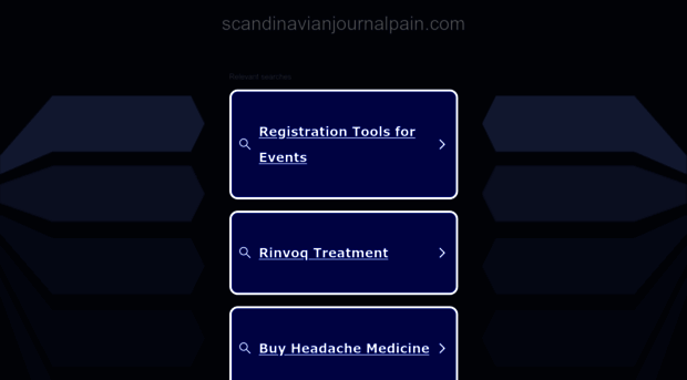 scandinavianjournalpain.com