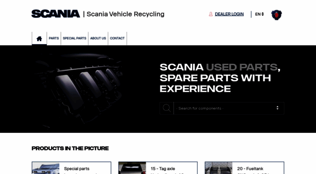 scaniausedparts.com