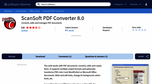 scansoft-pdf-converter.software.informer.com