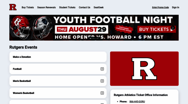 scarletknights.evenue.net