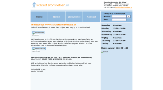 schaafbromfietsen.nl