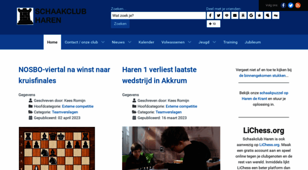 schaakclubharen.nl