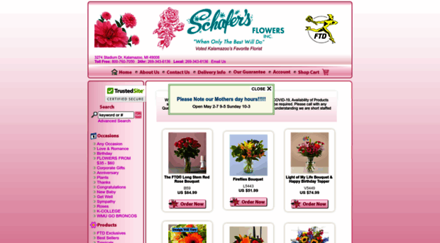 schafers-flowers.com