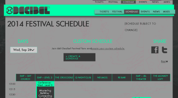 schedule.dbfestival.com