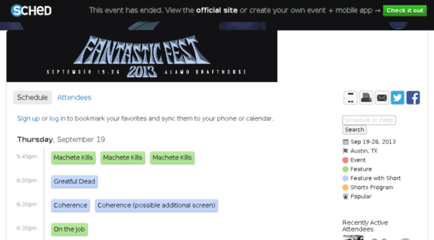 schedule.fantasticfest.com
