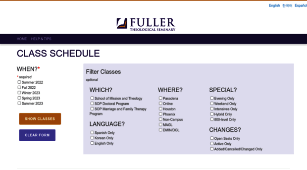 schedule.fuller.edu