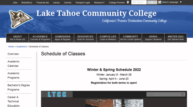 schedule.ltcc.edu