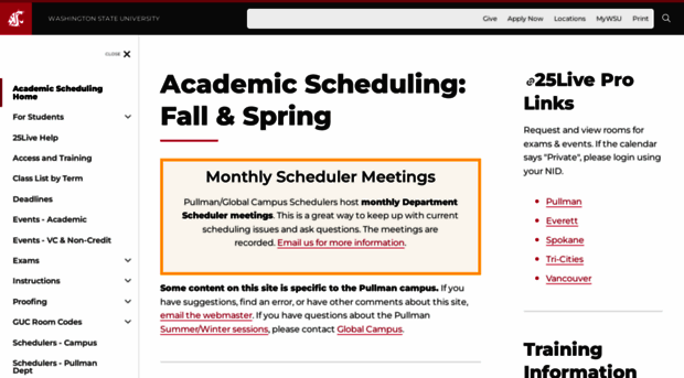 schedule.wsu.edu