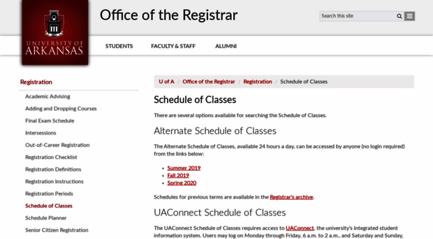 scheduleofclasses.uark.edu