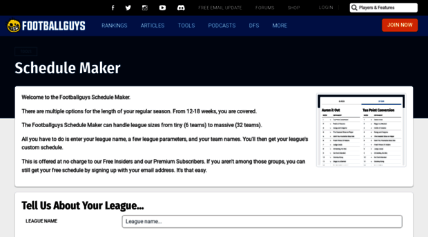 schedules.footballguys.com
