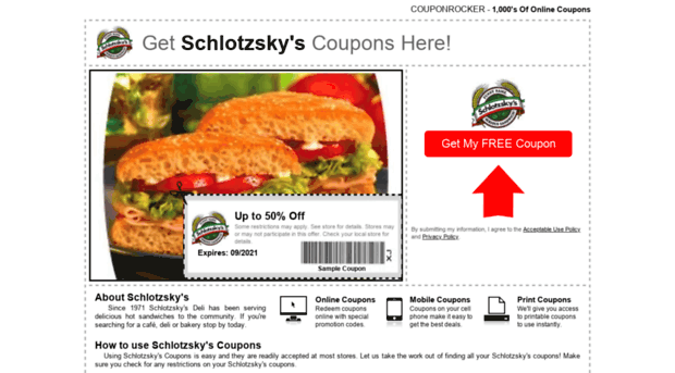 schlotzskys.couponrocker.com