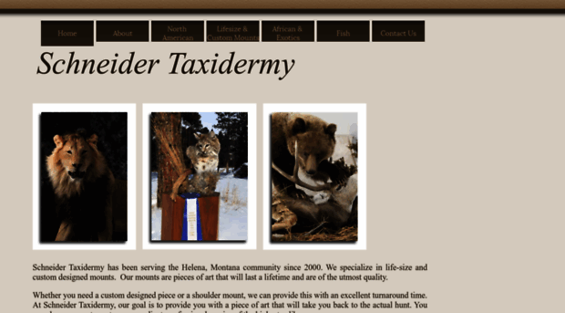 schneidertaxidermy.com