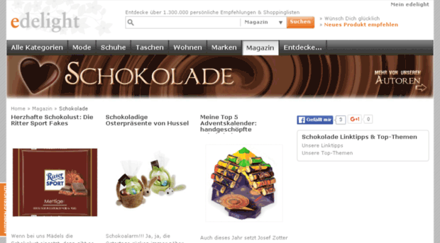 schokolade.edelight.de