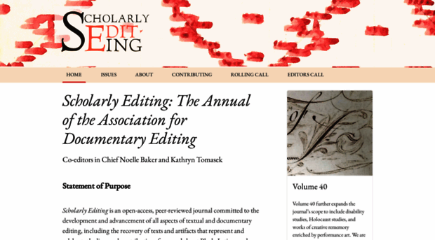 scholarlyediting.org