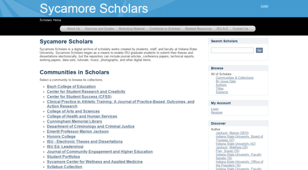 scholars.indstate.edu