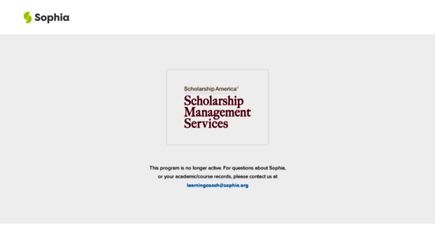 scholarshipamerica.sophia.org