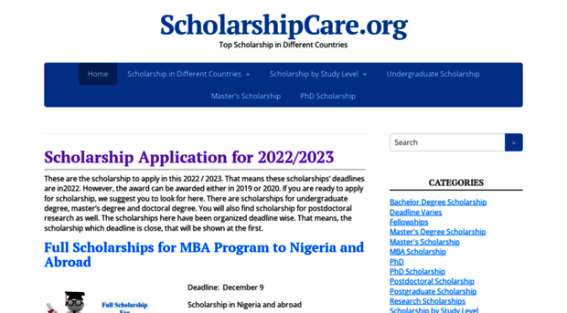 scholarshipcare.org