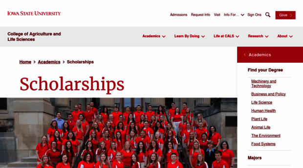scholarships.cals.iastate.edu