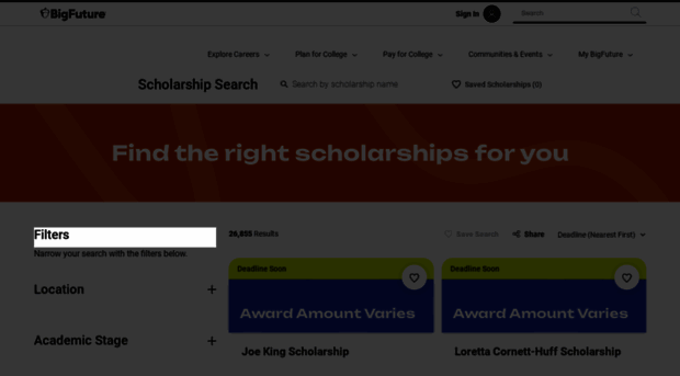 scholarships.collegeboard.org