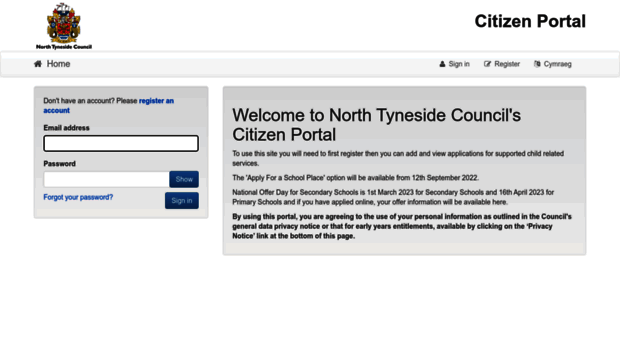 schooladmissions.northtyneside.gov.uk