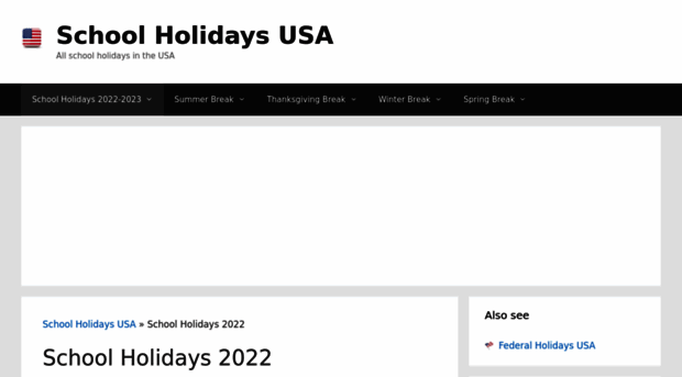 schoolholidays-usa.com