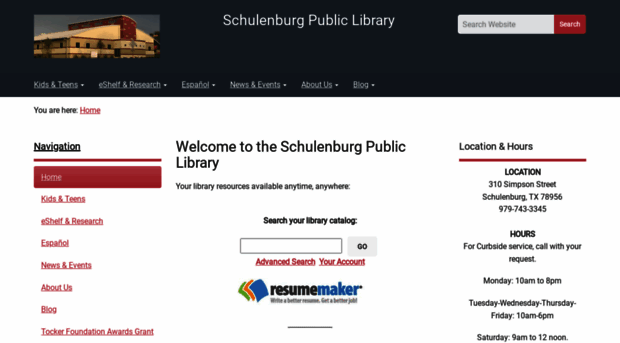 schulenburglibrary.org